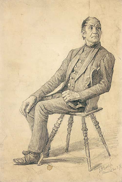 Man Seated, Looking Right